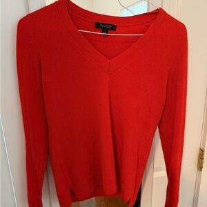 Ann Taylor Vibrant Red Cashmere Sweater
